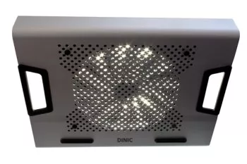 Chłodzenie laptopa 17-15 cali, zasilanie z magistrali, wentylator 20 cm, ergonomiczna konstrukcja, anodyzowane aluminium